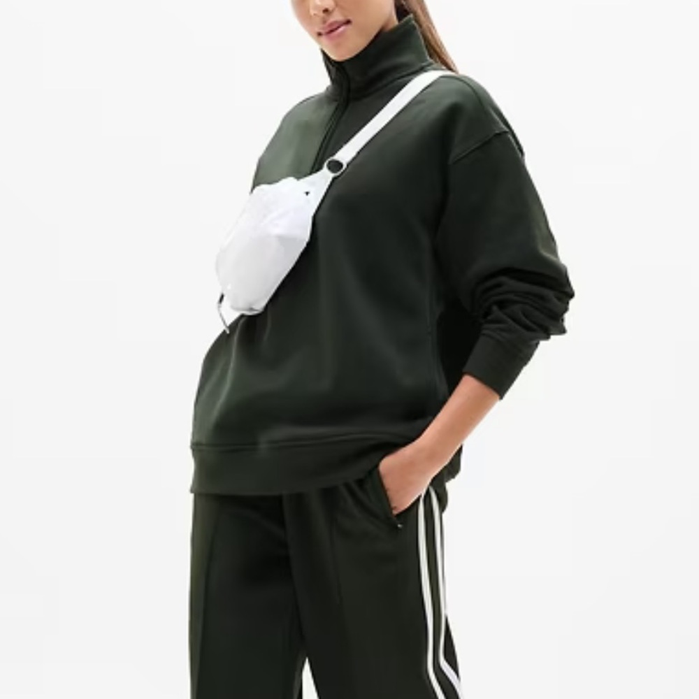 NWT Athleta Forever Fleece 1/4 zip Sweatshirt
